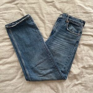 Zara High Waisted Straight Leg Jean 8